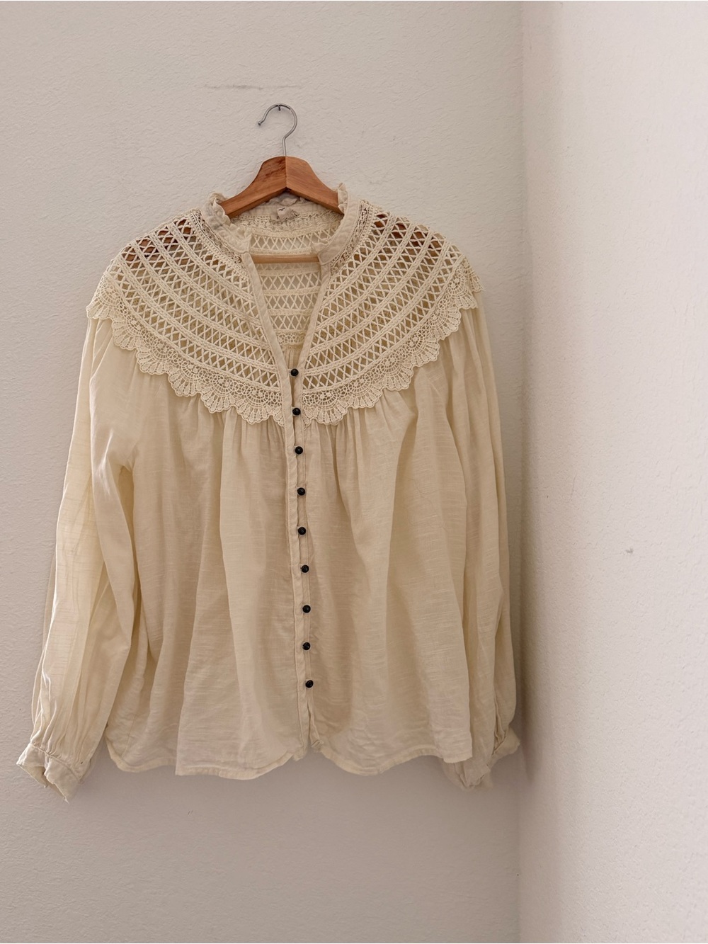 Anthropologie Pilcro Crochet Lace Oversized Tunic Top
